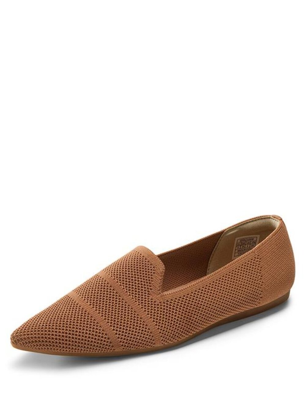 DREAM PAIRS Women's Pointed Toe Comfortable Knit Loafers Size 8.5 In Tan